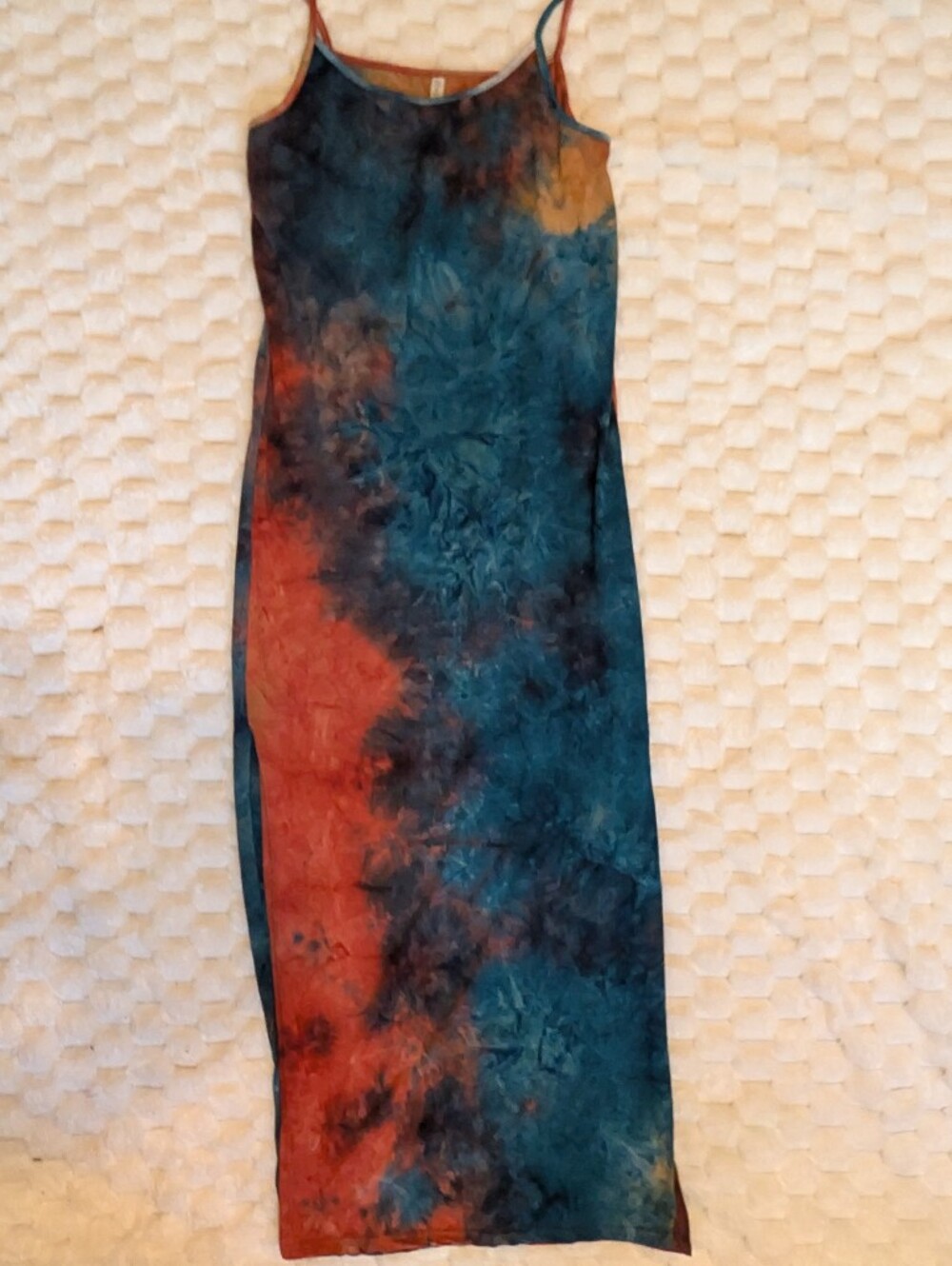 ​Emily Stacy Moody Tie Dye Cloud Wash Spaghetti Strap Maxi Dress Plus Size XL